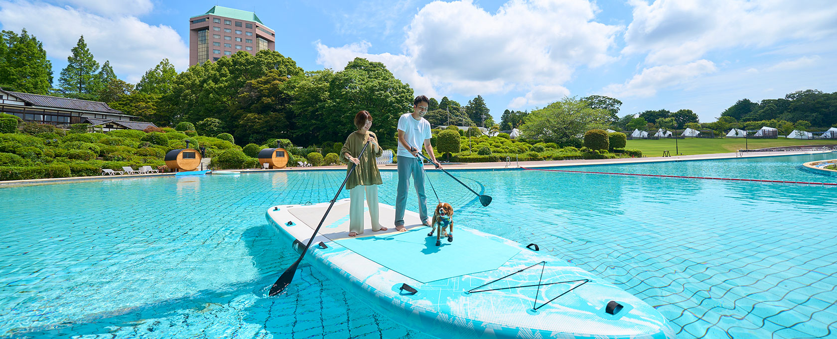 『SUPクルージング』愛犬と遊べるアクティビティ